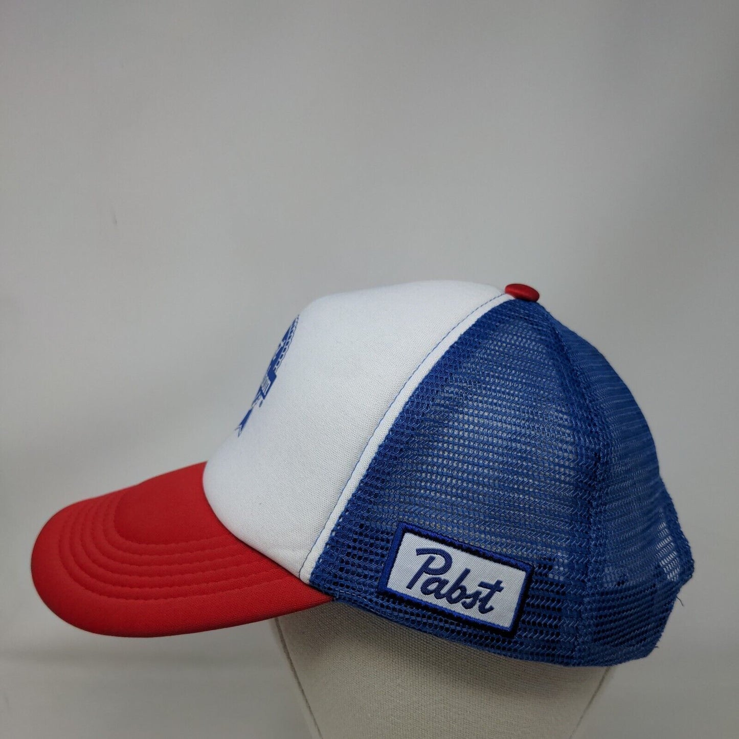 Pabst Blue Ribbon Snapback Mesh Back Trucker Hat Multi One Size Colorblock