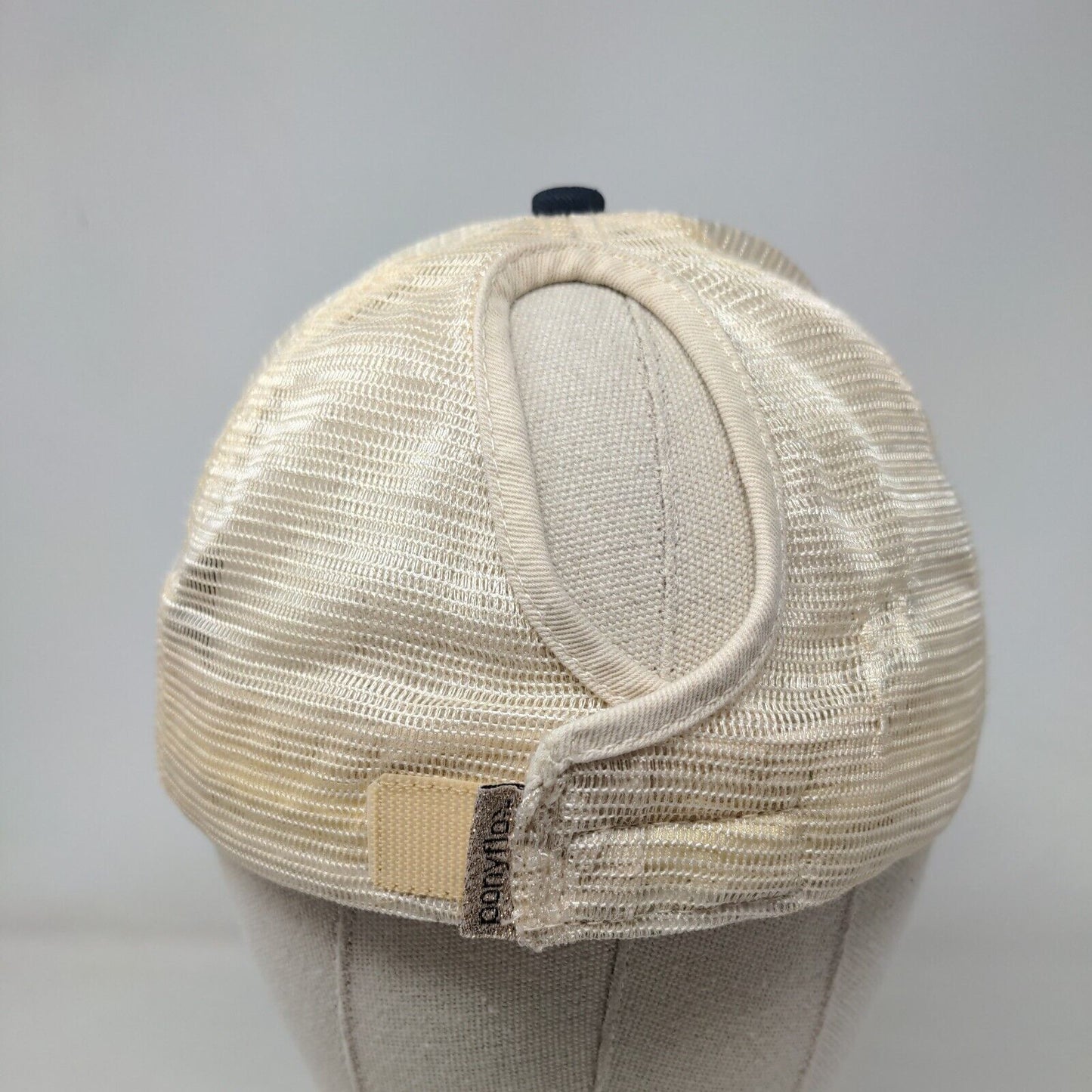 MAMA Strapback Trucker Hat Blue OSFM Adjustable Embroidered Mesh Back Ponyback