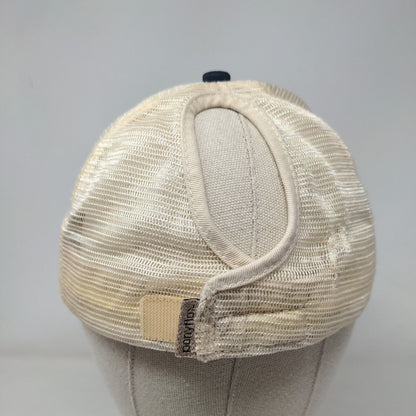 MAMA Strapback Trucker Hat Blue OSFM Adjustable Embroidered Mesh Back Ponyback