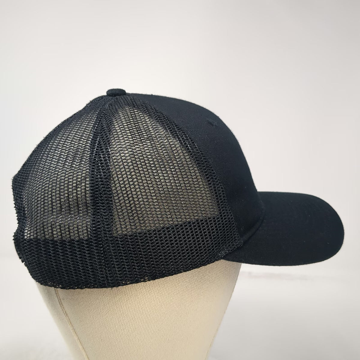 Western Trailers Trucker Hat Black One Size Mesh Back Snapback Patch Logo Cap