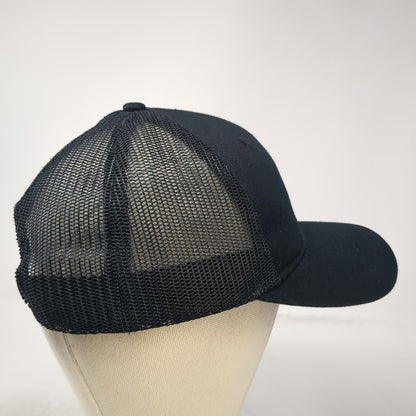 Western Trailers Trucker Hat Black One Size Mesh Back Snapback Patch Logo Cap