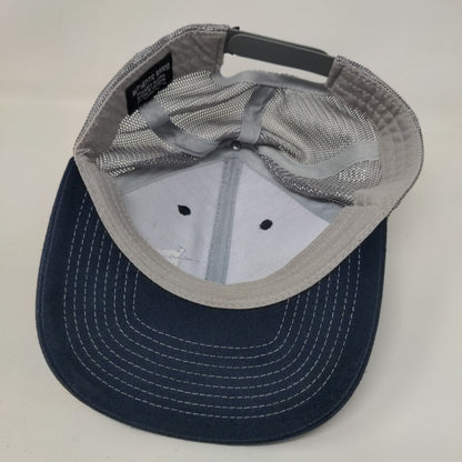 Tradition Snapback Mesh Back Trucker Hat Blue One Size Colorblock