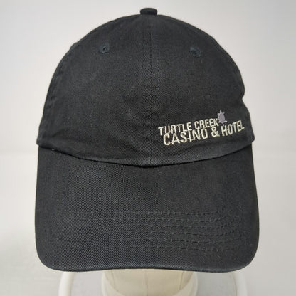 TIG Baseball Cap Black One Size Turtle Creek Casino Construction Slideback Hat
