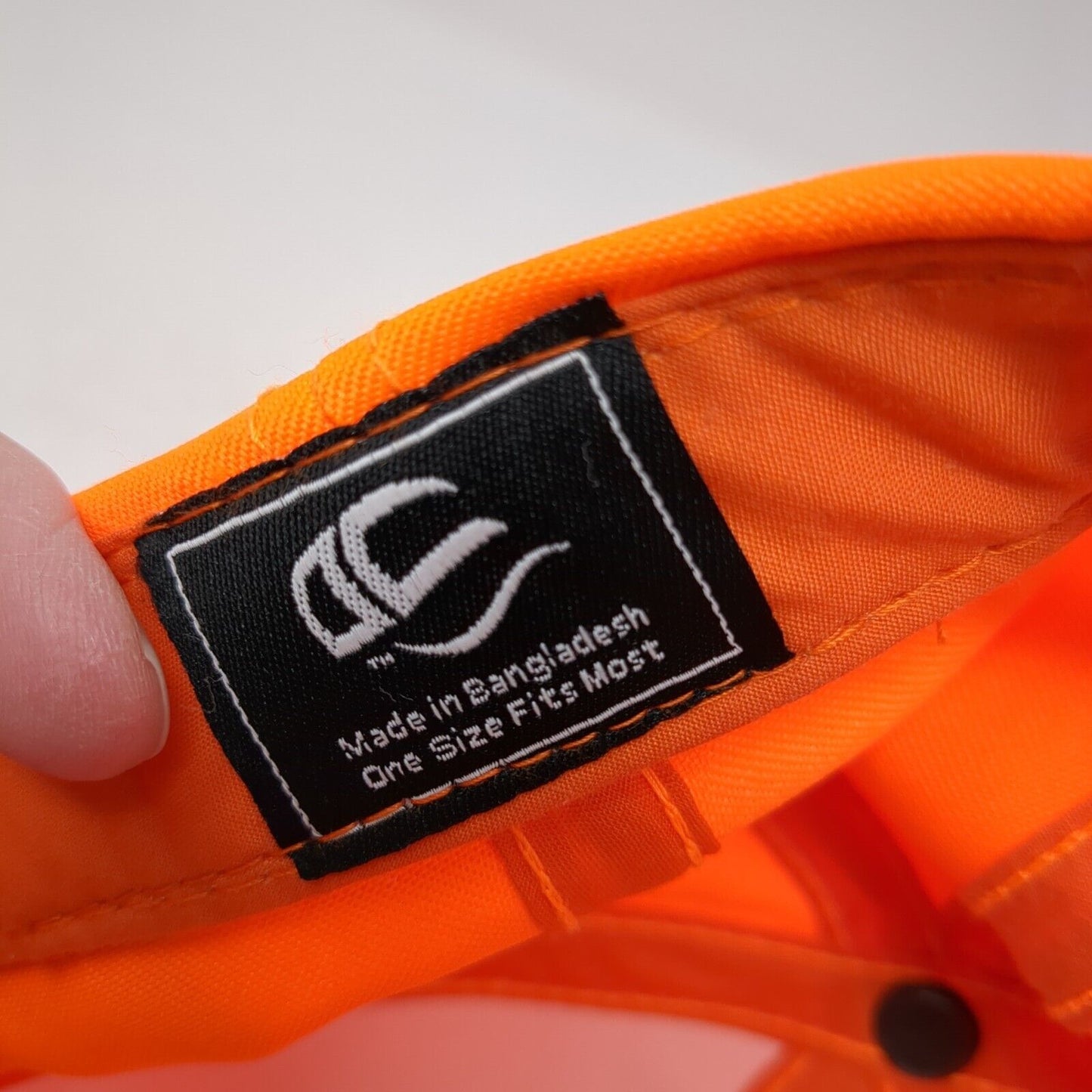 John's Sport Center Snapback Hat Orange One Size Adjustable Outdoor Cap