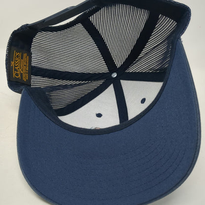 Yupoong Trucker Hat Blue One Size Flathead Lake Montana Sunset Mesh Snapback