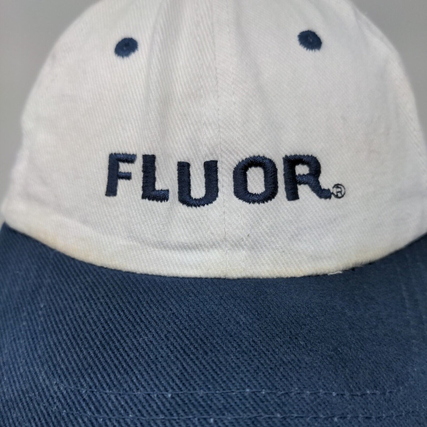 Fluor Strapback Hat White OSFA Embroidered American Flag Colorblock