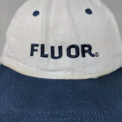 Fluor Strapback Hat White OSFA Embroidered American Flag Colorblock