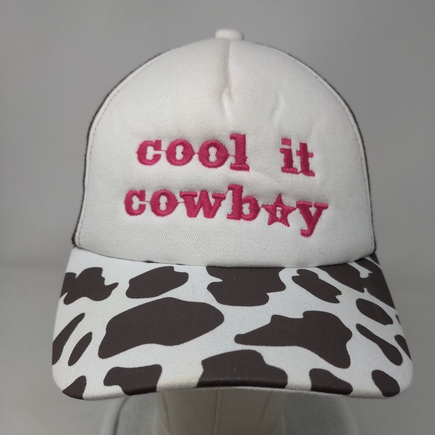 Cool It Cowboy Snapback Mesh Back Trucker Hat Multi One Size Embroidered
