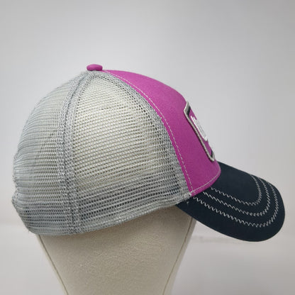 Browning Trucker Hat Pink Black Gray One Size Buckmark Logo Patch Mesh Back Hat