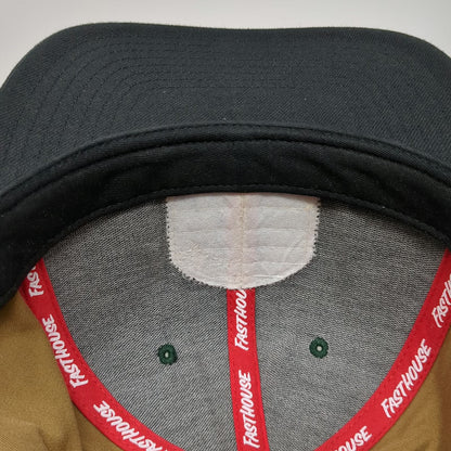Fasthouse Snapback Hat Green One Size Camo Haulin Ass Flat Bill Patch Moto