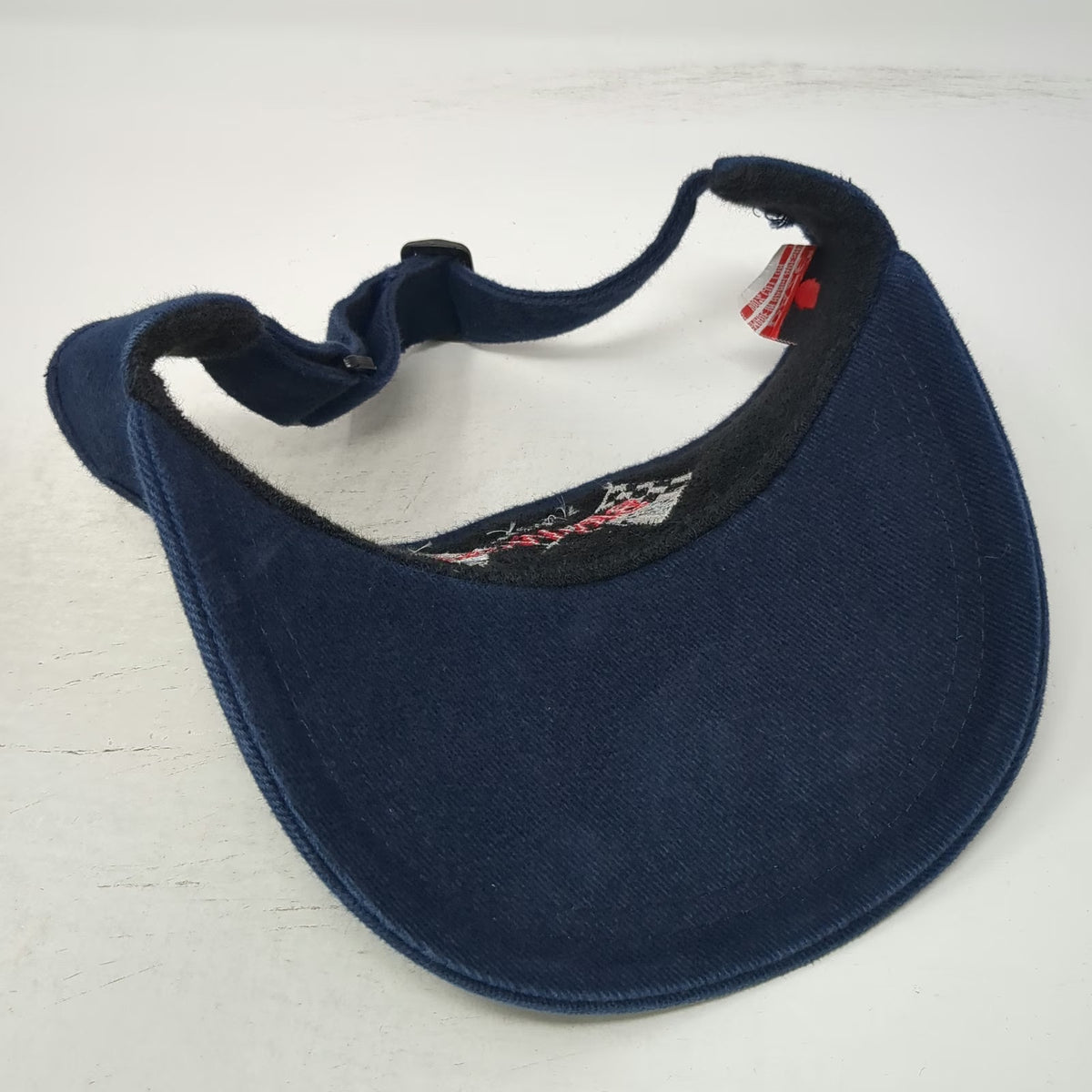 Dog Daze Visor Blue One Size Team SkyWest Racing Checkered Flags Adjustable Hat