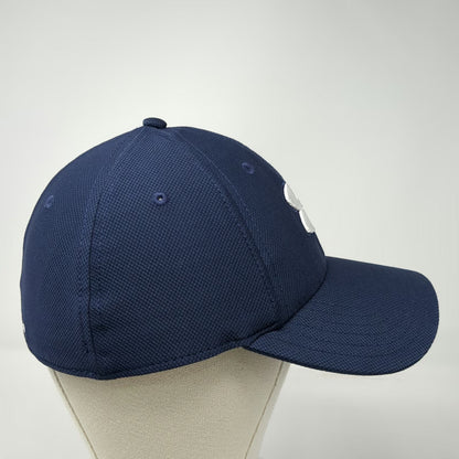 Under Armour Baseball Cap Blue XL Fitted HeatGear Logo Embroidered Sport Hat
