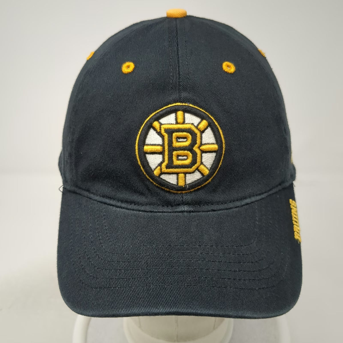 Boston Bruins NHL 47 Cap Black One Size OS Franchise Stretch Fit Hockey Logo Hat