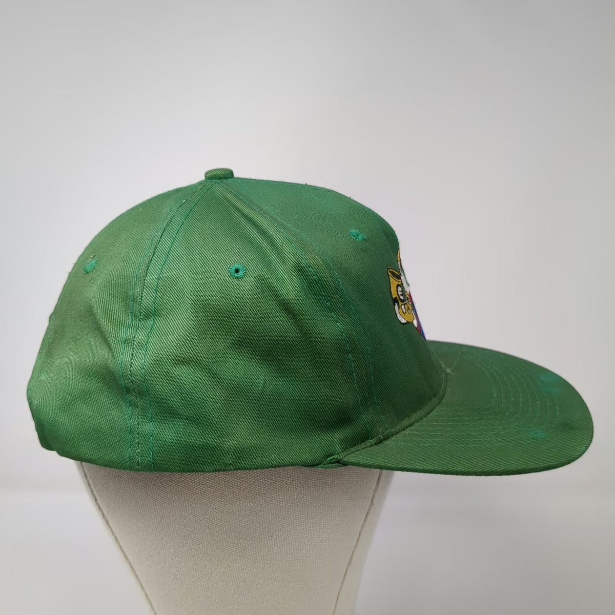 KC Snapback Green One Size 2001 BBQ Battle Pig Saxophone Superhero Mascot Hat