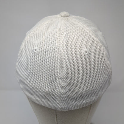 Volvo Fitted Hat White One Size Lightweight Embroidered Flexfit Yupoong