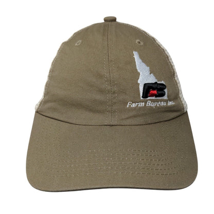 Idaho Farm Bureau Ins. Snapback Trucker Hat Tan OSFA Port Authority