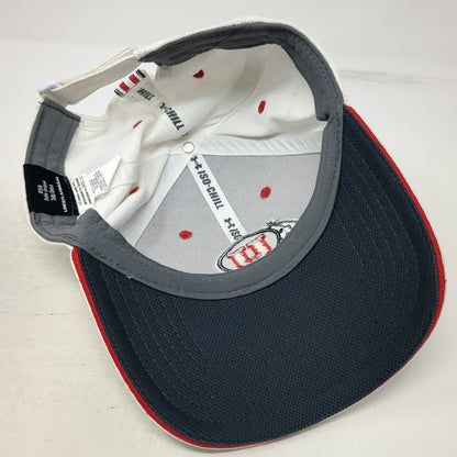 Under Armour Utah Utes NCAA Cap White One Size ISO-CHILL Strapback Curved Hat