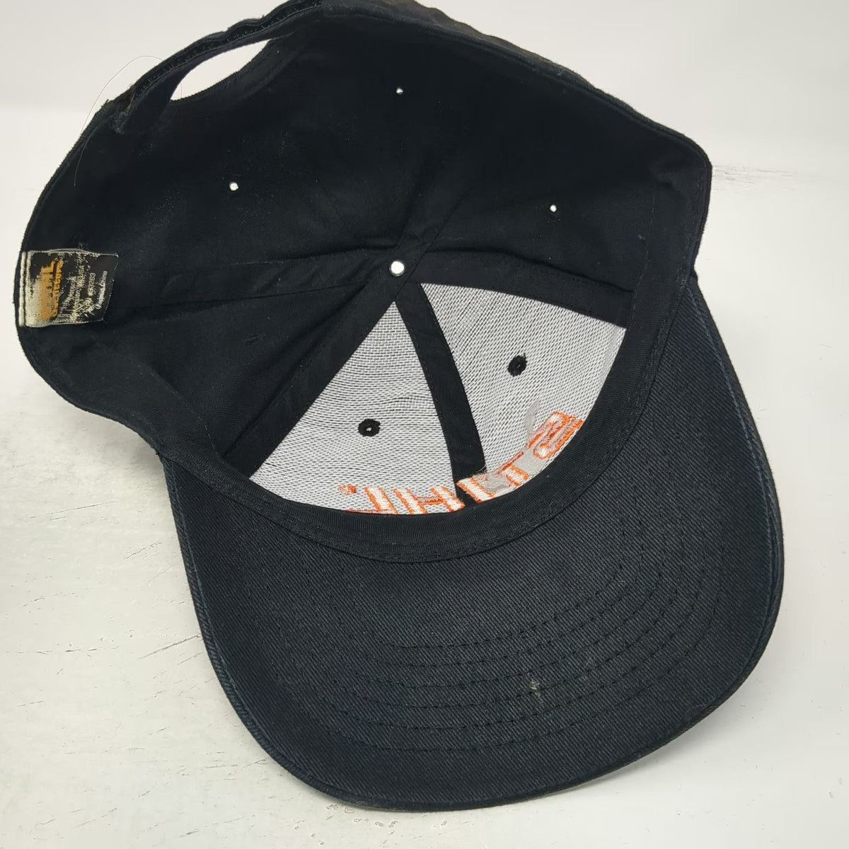 Stihl Baseball Cap Black One Size Strapback Embroidered Logo Workwear Hat