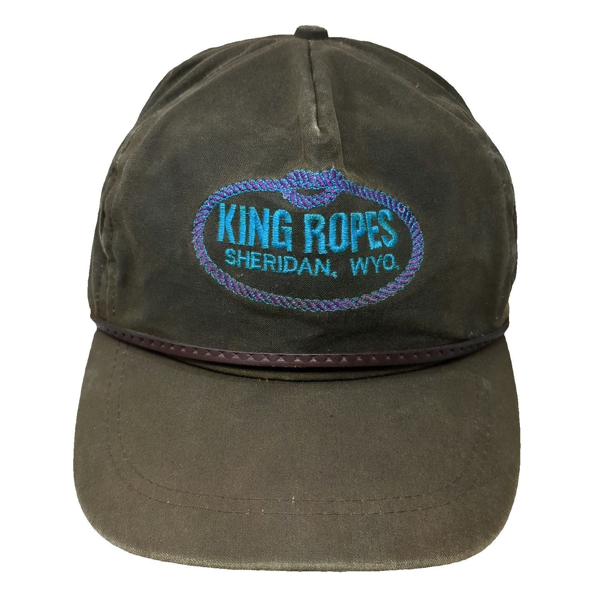 Imperial 5 Panel Brown One Size King Ropes Sheridan Wyoming Rope Strapback Hat