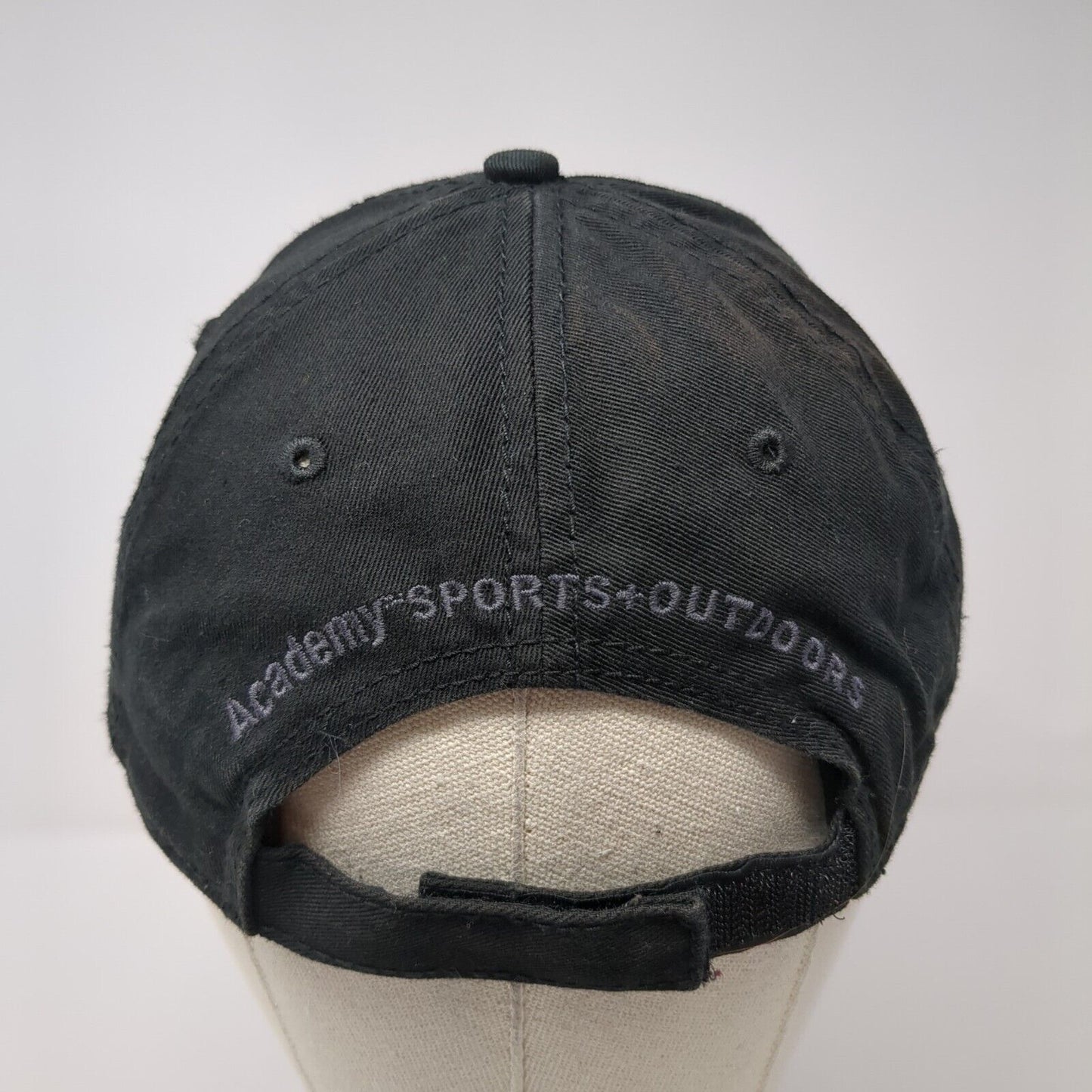 USA Flag Academy Sports+Outdoors Strapback Hat Black OS Adjustable Patriotic
