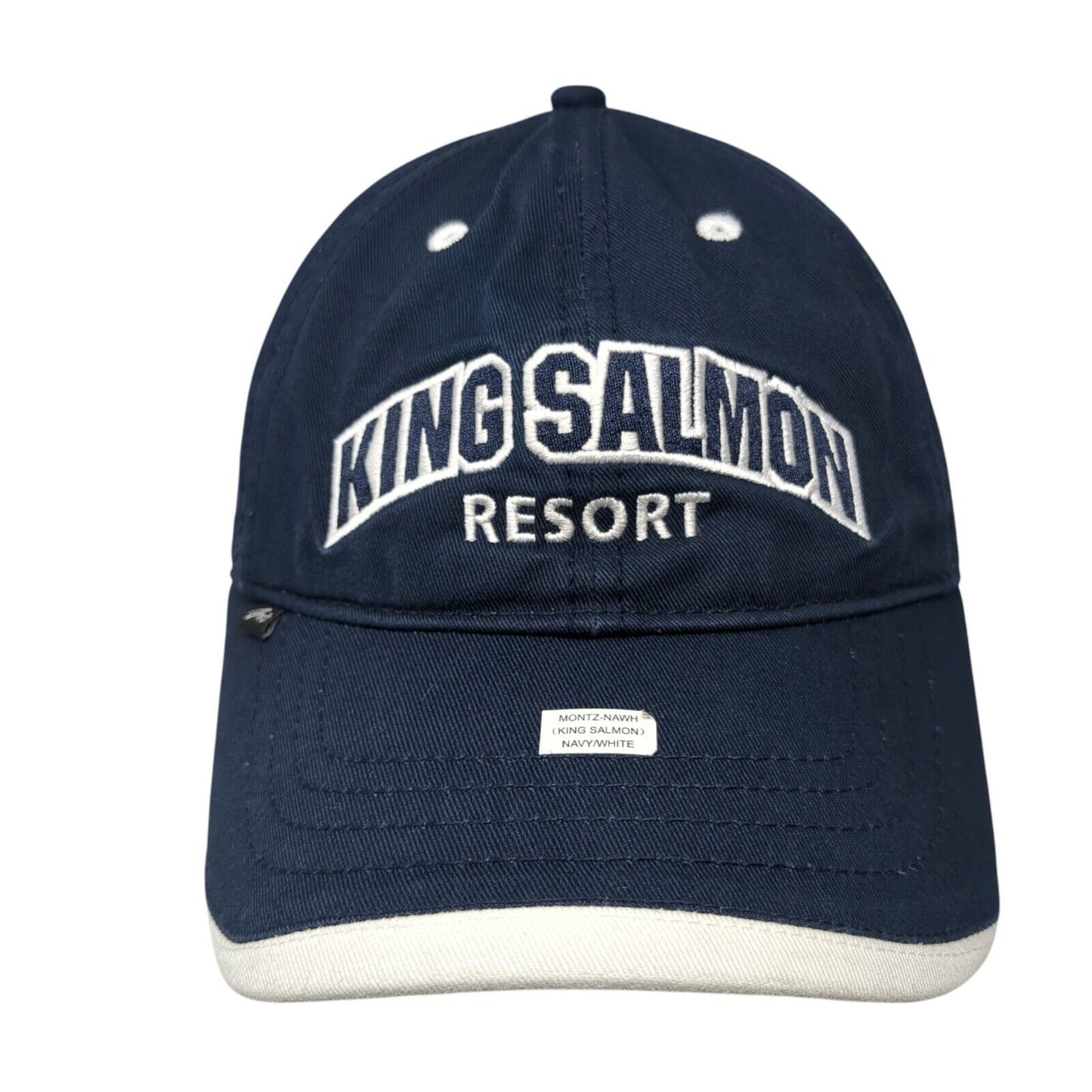 King Salmon Resort Slideback Hat Blue OS Adjustable Oak Bay Marine by Merkley