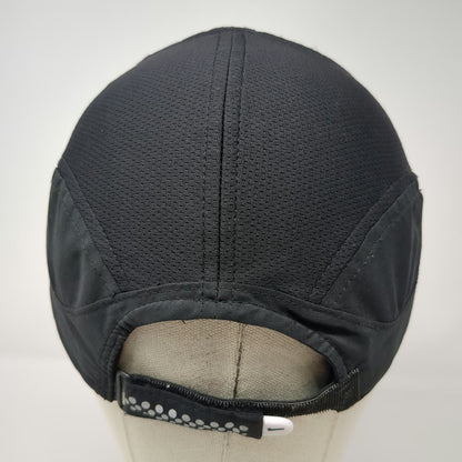 Nike Baseball Cap Black One Size Mesh Fit Dry Reflective Swoosh Running Hat