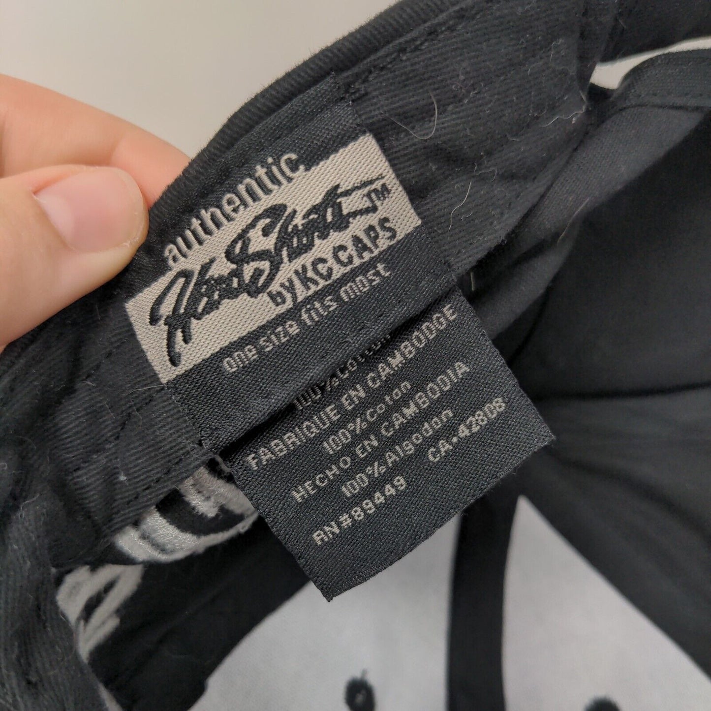 Neptune Strapback Hat Black OSFM Adjustable Embroidered W/Tags KC Caps