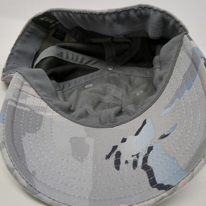 Under Armour Baseball Cap Gray Camo Fitted L Performance Logo Patch Flex Hat