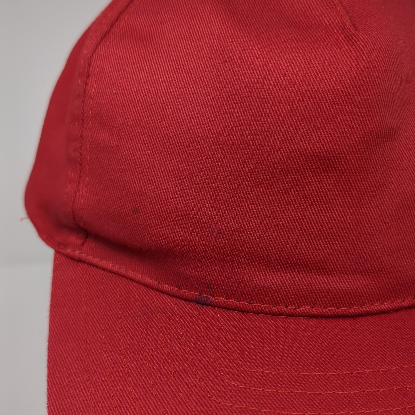 Headmost Snapback Hat Red One Size Solid Adjustable Outdoor Blank