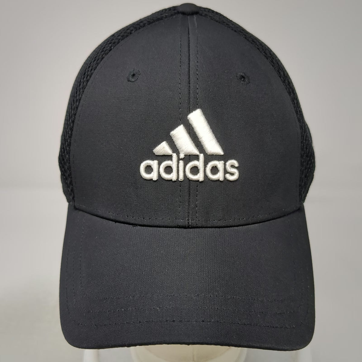Adidas Baseball Cap Black XL Fitted TaylorMade adizero Performance Mesh Golf Hat