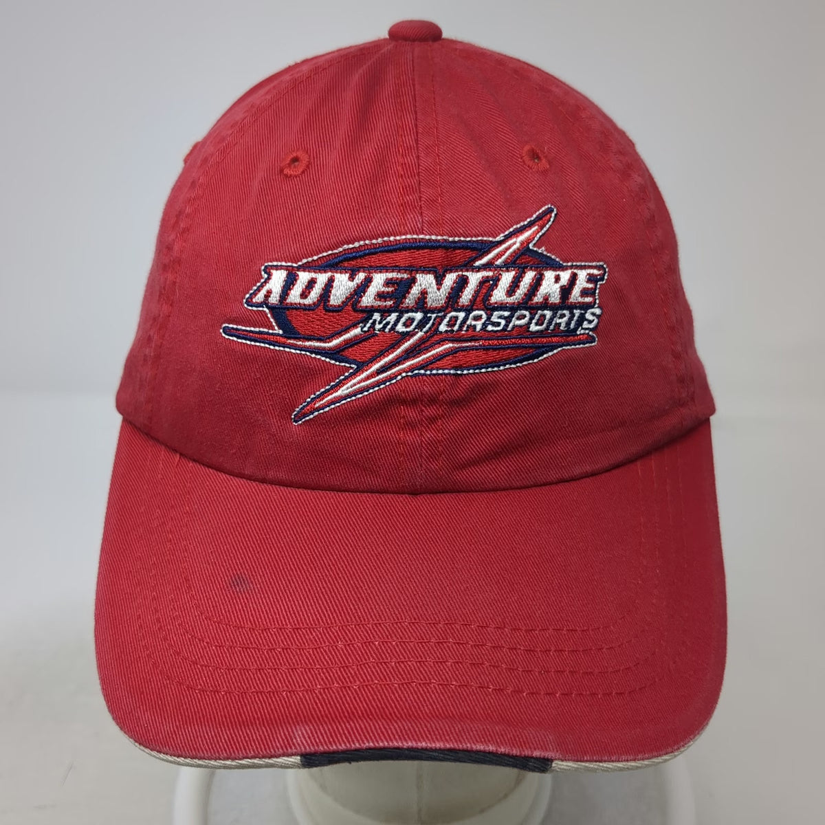 Port Authority Adventure Motorsports Baseball Cap Red One Size Slideback Hat
