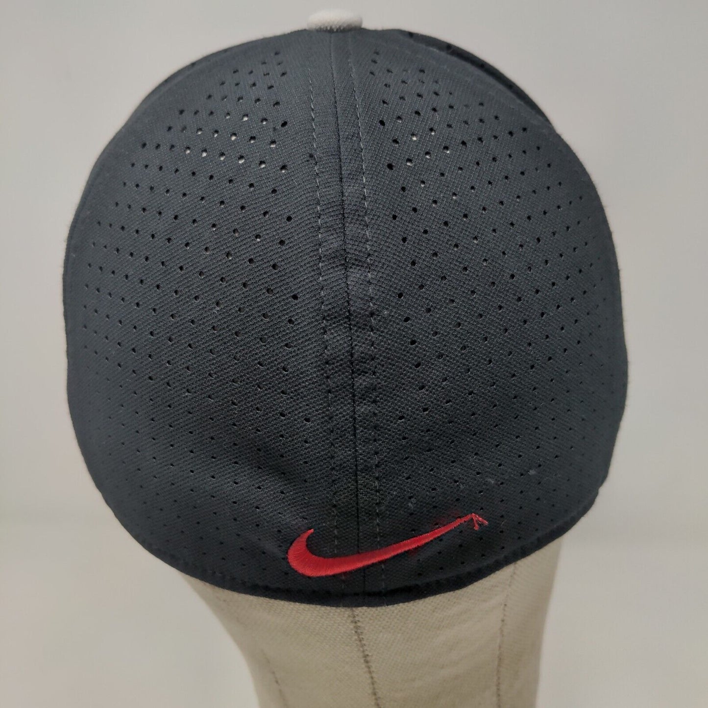 Nike Tru Dri Fit Men's Fitted Mesh Back Hat Black Size S/M Embroidered Logo