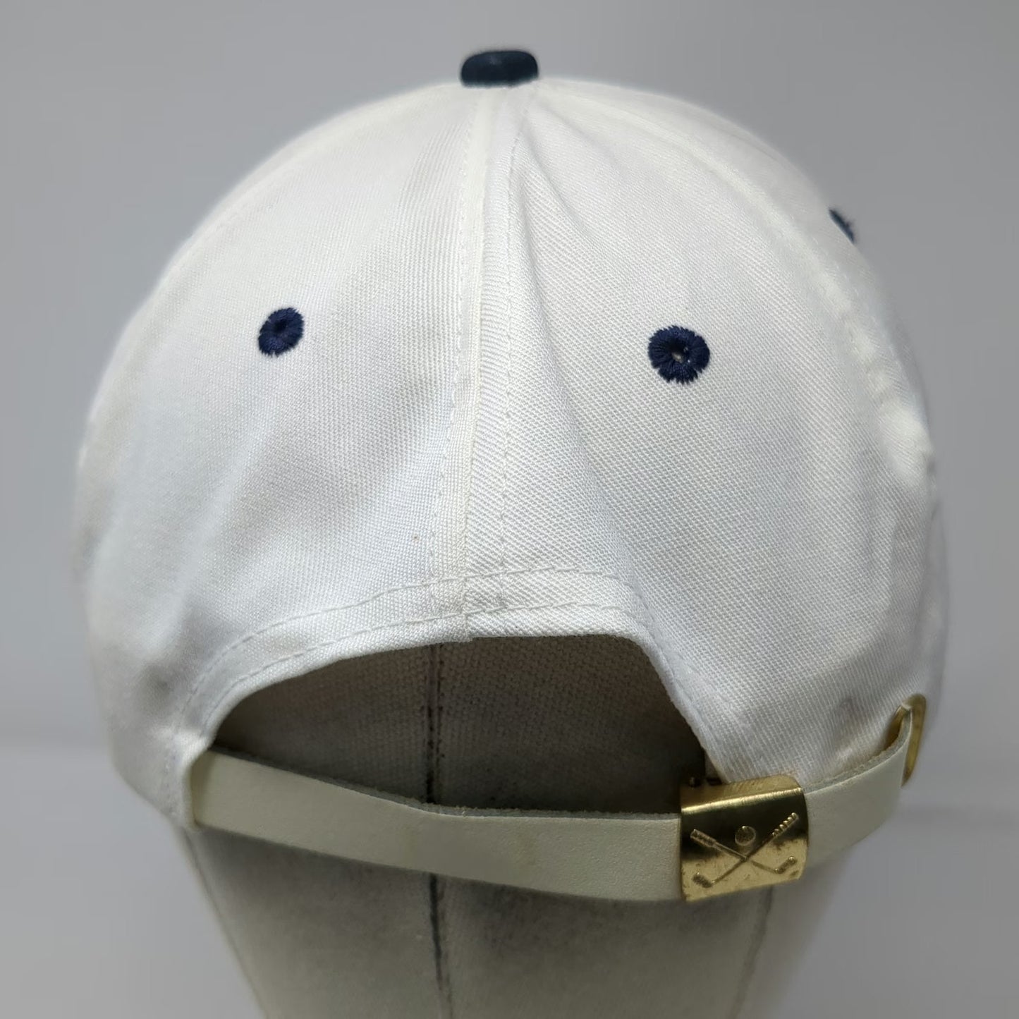 K-Products Snapback White Blue One Size Buick Golf Crossed Clubs Made in USA Hat