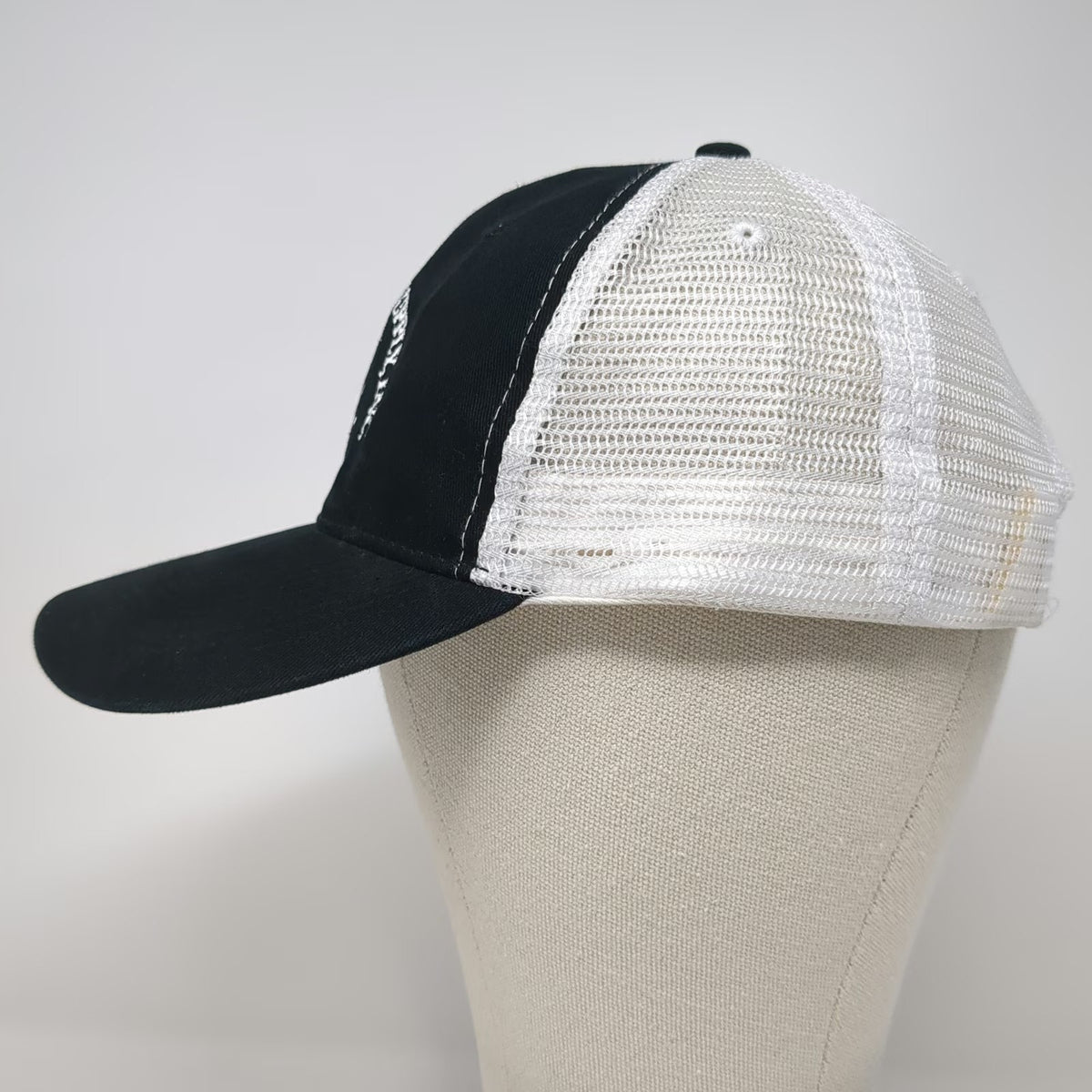 Trucker Hat Black White One Size Idaho Asphalt Supply Inc Snapback Paving Mesh