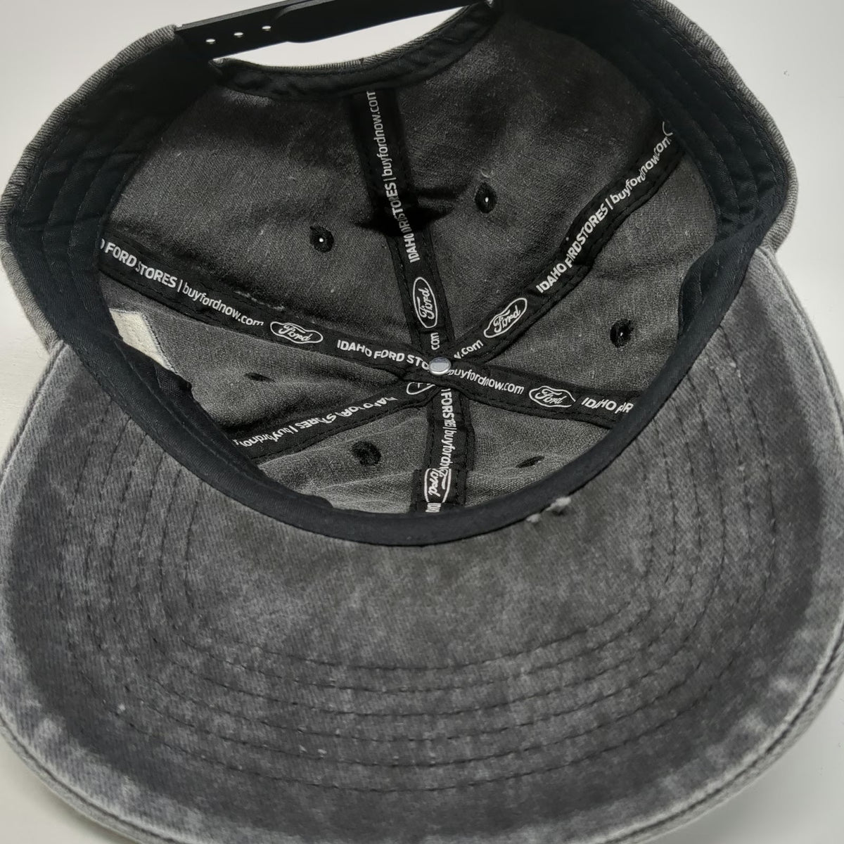 Ford Snapback Hat Gray One Size Built Ford Tough American Flag Idaho Promotional