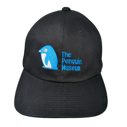 The Penguin Museum Snapback Hat Black OSFA Adjustable Embroidered Cotton
