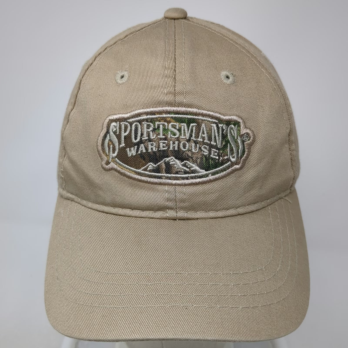 Outdoor Cap Sportsmans Warehouse Patch Baseball Cap Beige One Size Strapback Hat