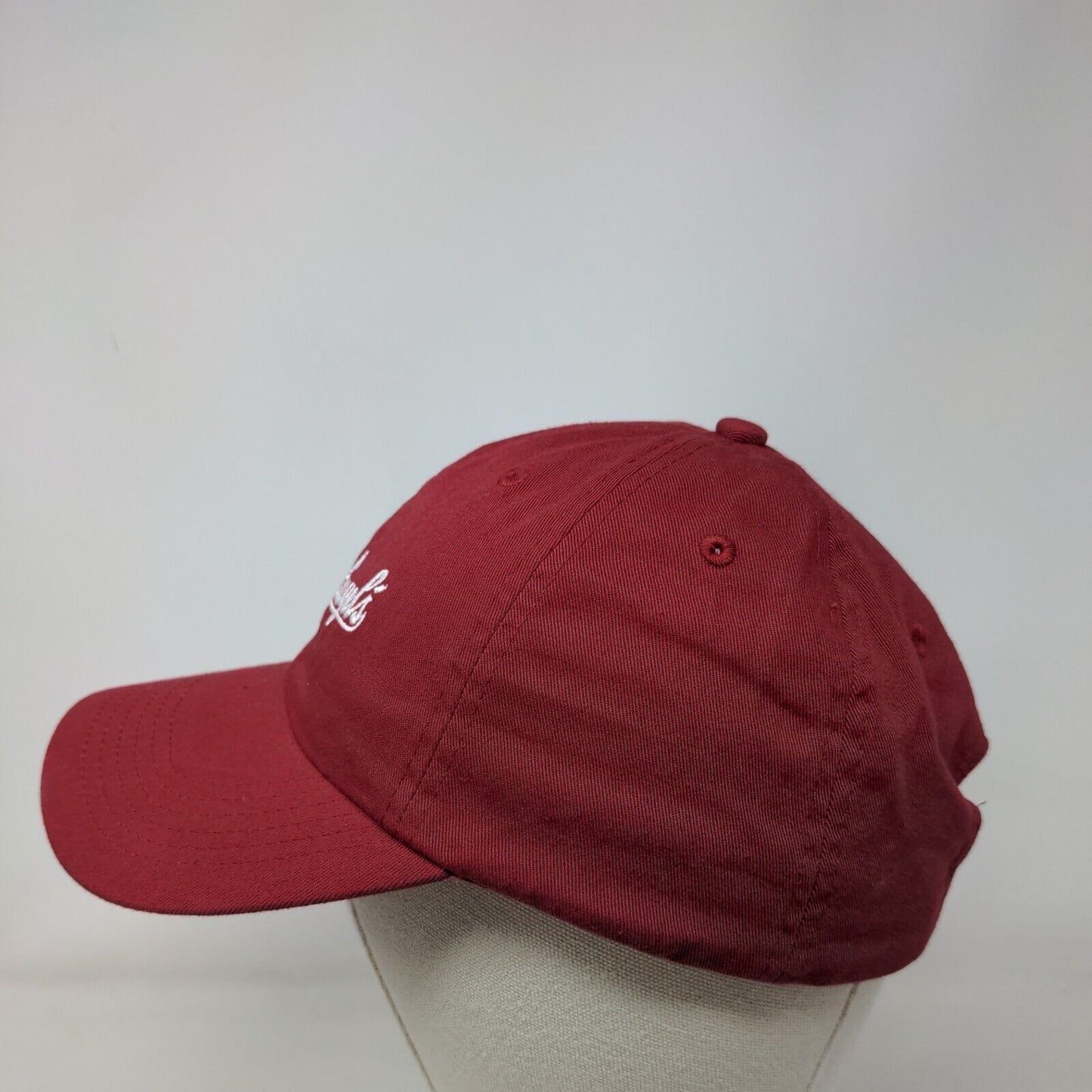 Leinenkugel's Slideback Hat Red One Size Embroidered Adjustable 6 Panel