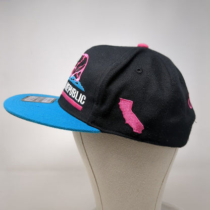 California Republic Snapback Hat Multi One Size Embroidered Leader LOGA