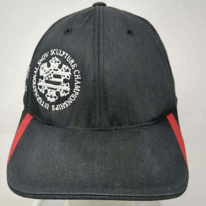 Flexfit Baseball Cap Black XL Snow Sculpture Budweiser Breckenridge Hat Logo