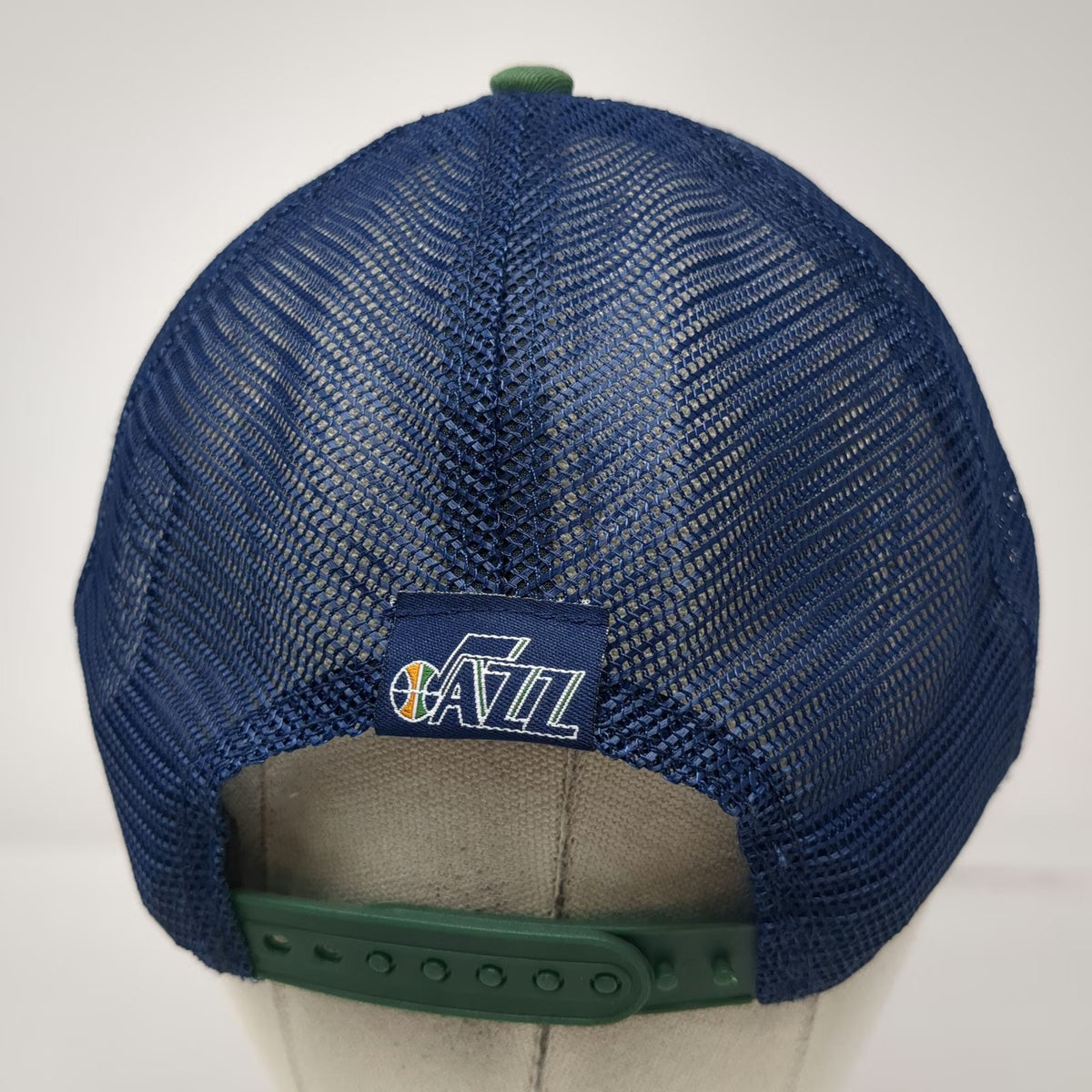 Utah Jazz NBA New Era Trucker Hat Gray Blue Green One Size Snapback Mesh 9FORTY