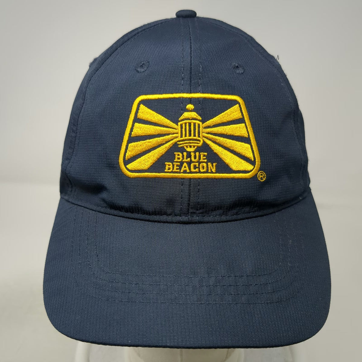 Blue Beacon Logo Blue Baseball Cap One Size Strapback Performance Polyester Hat