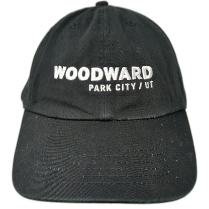 Woodward Park City UT Baseball Cap Black One Size Slideback Action Sports Hat