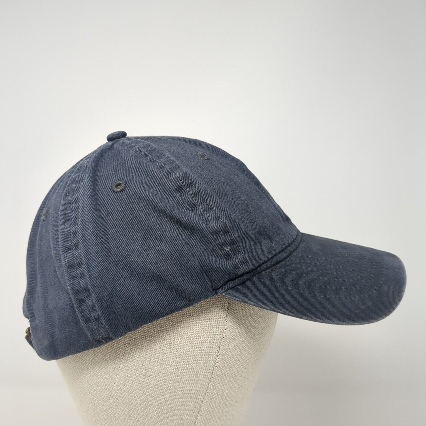 George Slideback Hat Blue One Size Adjustable Solid Outdoor Vent Holes