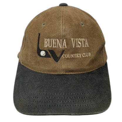 Imperial Baseball Cap Brown Black One Size Buena Vista Country Club Golf Hat