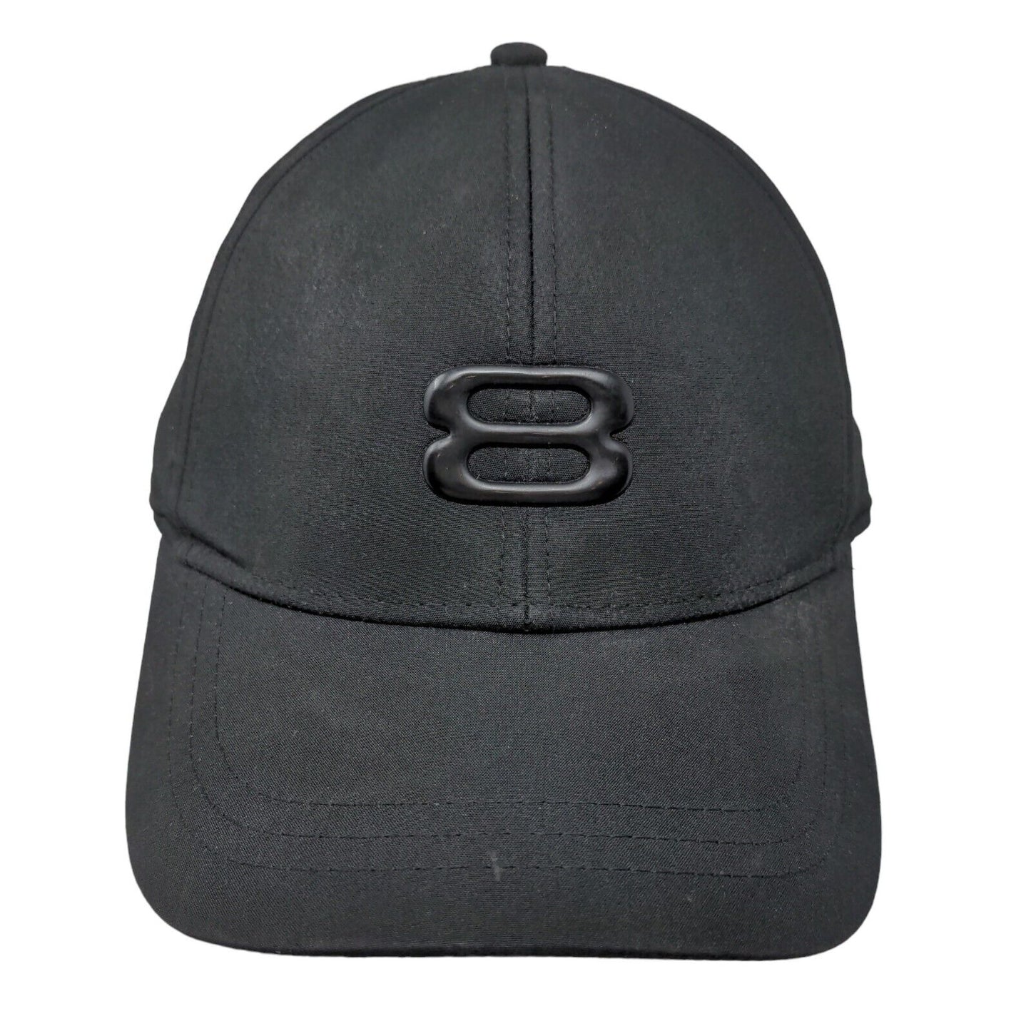 Layer 8 Logo Fitted Hat Black One Size 6 Panel Casual Outdoor