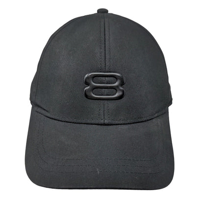 Layer 8 Logo Fitted Hat Black One Size 6 Panel Casual Outdoor