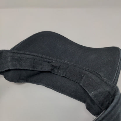 Costa Vida Strapback Sun Visor Hat Black OSFA Adjustable Sportsman Cotton