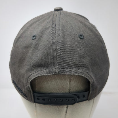 Ski-Doo Gray Black One Size Snapback Hat BRP Snowmobile Cotton Graphic Logo Cap
