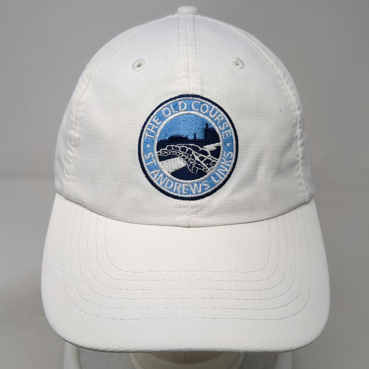 The Swilcan Bridge Collection Baseball Cap White One Size St Andrews Links Hat